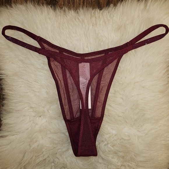 Victoria’s Secret Very Sexy sheer rhinestone thong panty set of 3 - LARGE - Picture 3 of 10